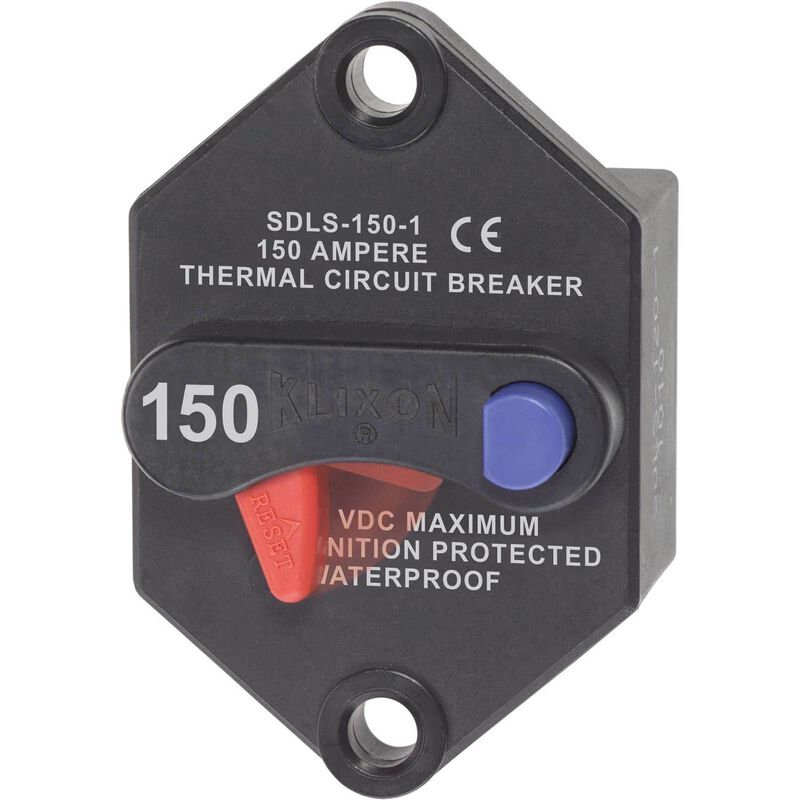 Panel Mount Break Klixon Panel-Mount Circuit Breaker, 150A | West Marine