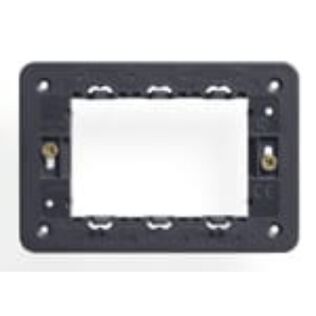 Vimar Eikon 21613 3-Module Mounting Frame with Screws