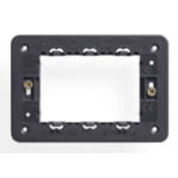 Vimar Eikon 21613 3-Module Mounting Frame with Screws image number 0