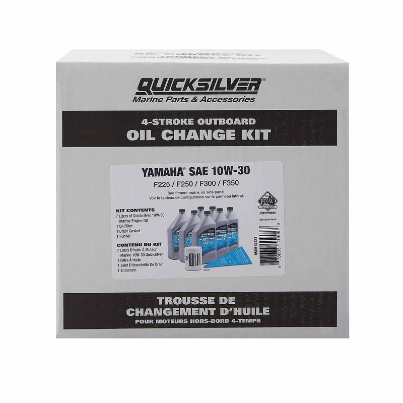 10W-30 Oil Change Kit for 4-stroke Yamaha F225 through F300 Outboards image number 2