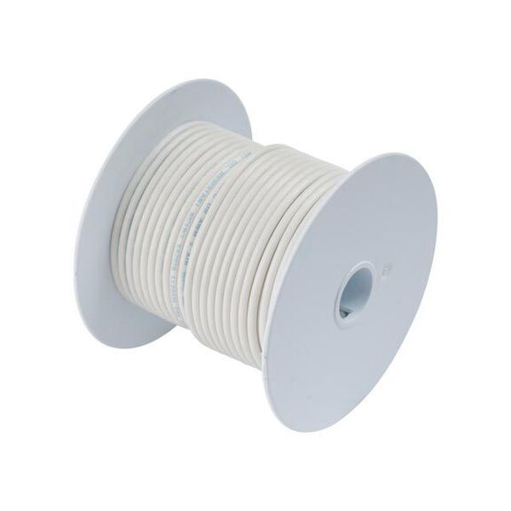12 AWG Primary Wire, 100' Spool, White image number 0