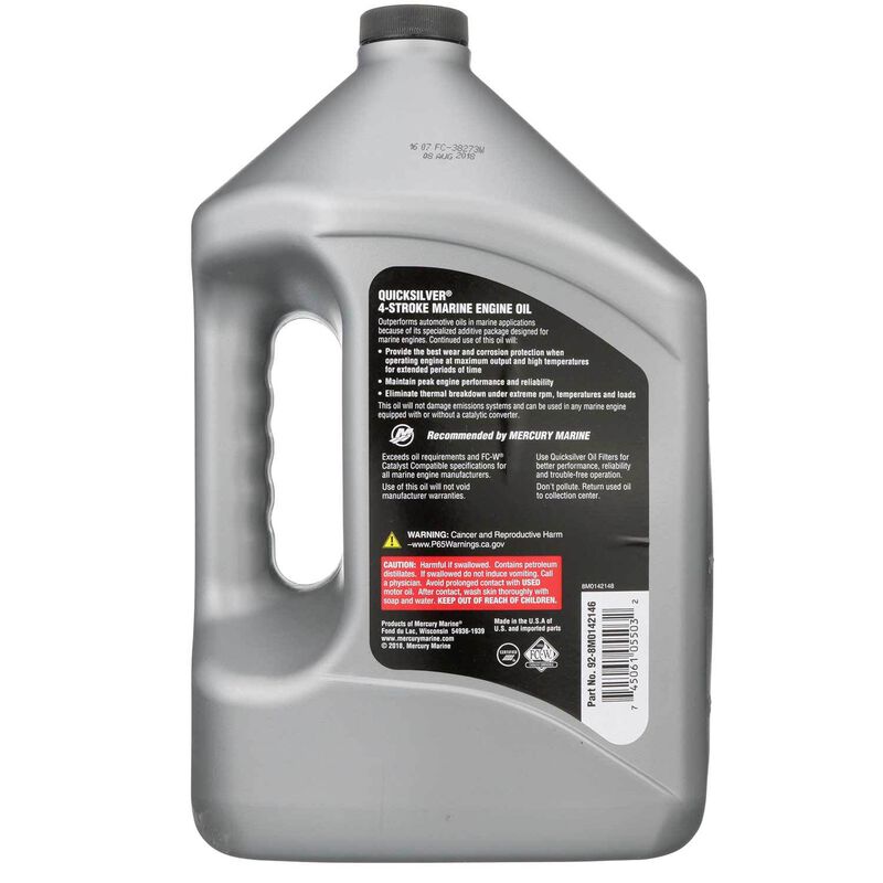 QUICKSILVER 10W30 Synthetic Blend 4Stroke Outboard Oil, Gallon West Marine