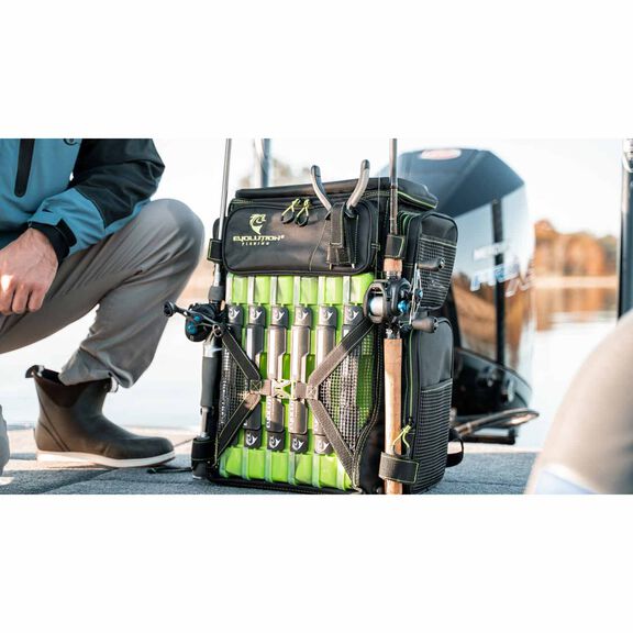 Drift Series 3700 Tackle Backpack with Rod Holders & QuikLatch Trays image number 7