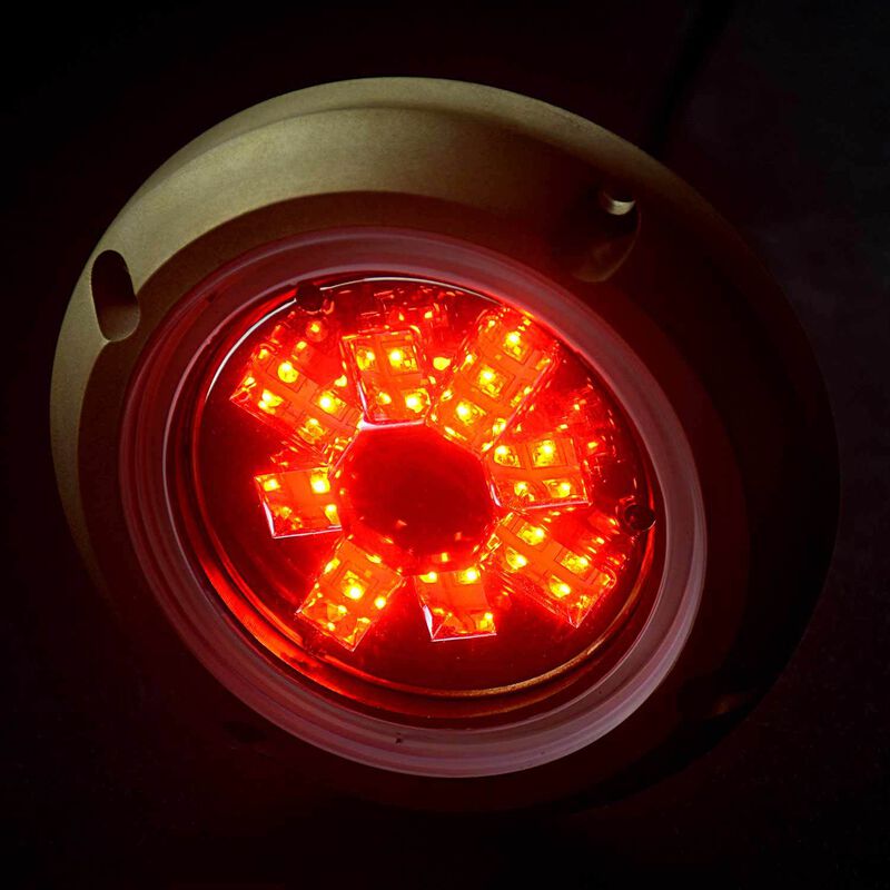 Round 12 LED Underwater Light with Bronze Housing, RGBW image number 2