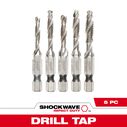 SHOCKWAVE&trade; SAE Impact Drill Tap Set, 5 Piece image number 0