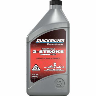 Quicksilver TC-W3 2 Stroke Conventional Marine Engine Oil, 1 Quart