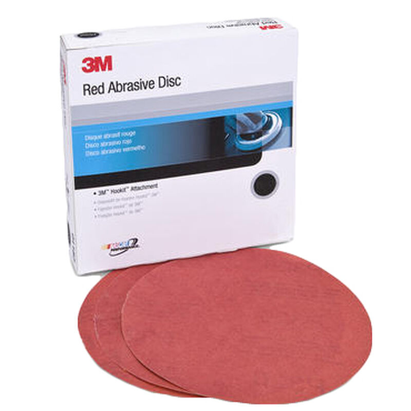 6" Red Abrasive Hookit™ Disc, P80 (50) image number 0