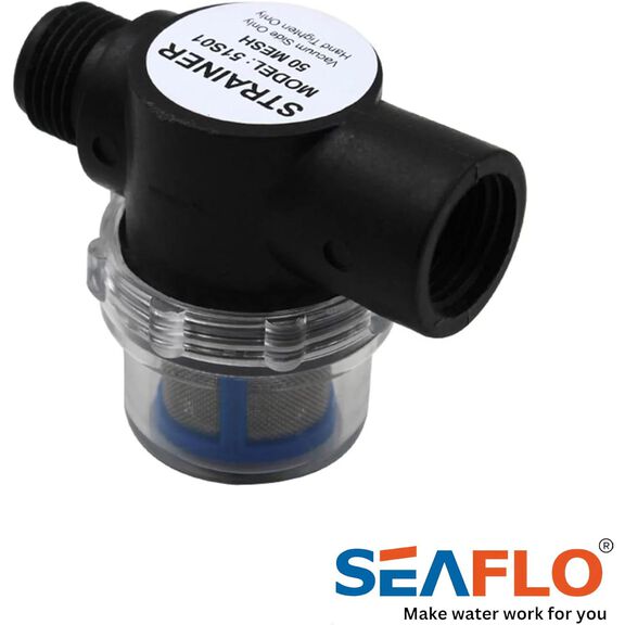 SEAFLO Pump Inlet Strainer Filter 1/2"-14 MNPT image number 1