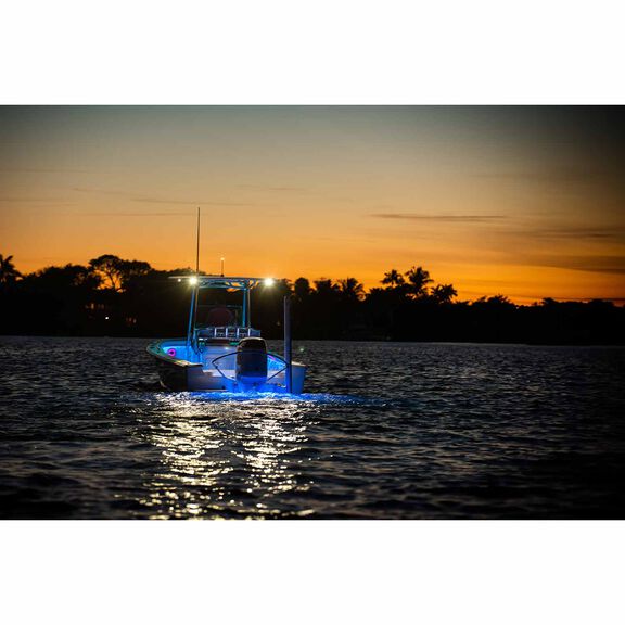 Masthead 360 All-Round Anchor Combo Light, Black, Angler Motorized Base, 39" image number 2