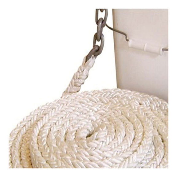1/4" x 10' 8-Plait Nylon Rope/G4 High Test Chain Anchor Rode image number 0