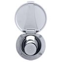 Recessed Shower Chrome Cup & Lid, Small Chrome Sprayer No Hook, 10' White Rubber Hose image number 5