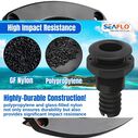 SEAFLO 5/8" Thru Hull Fitting with Check Valve Black image number 4