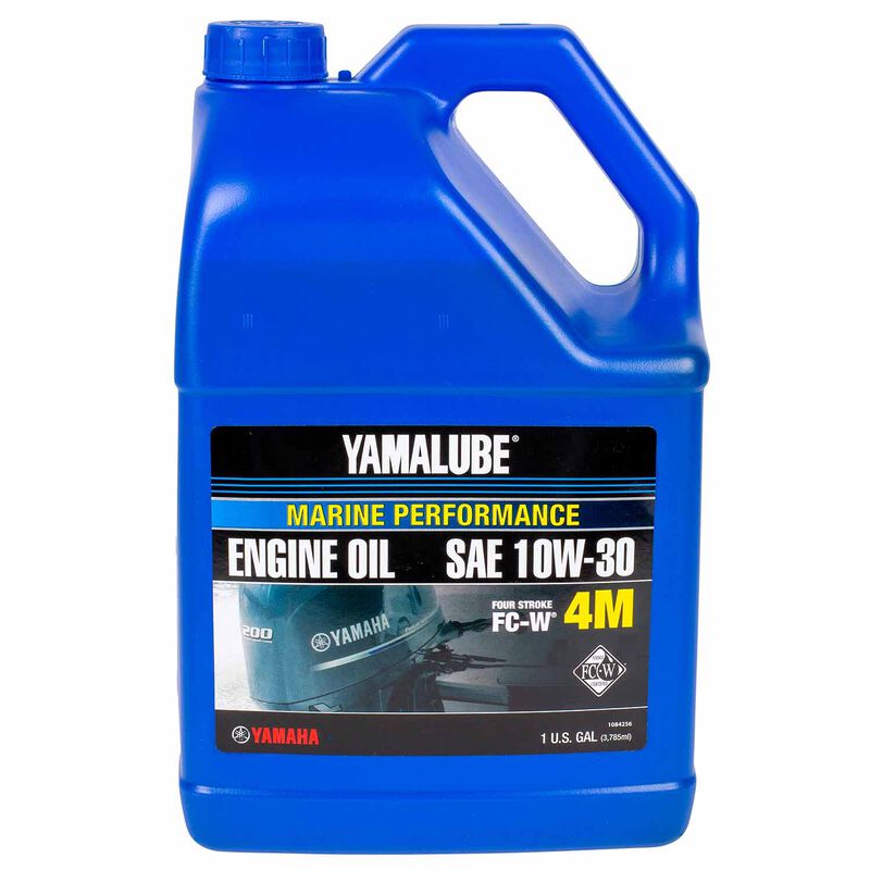 YAMAHA Yamalube 4M 10W30 4 Stroke Conventional Marine Engine Oil, 1