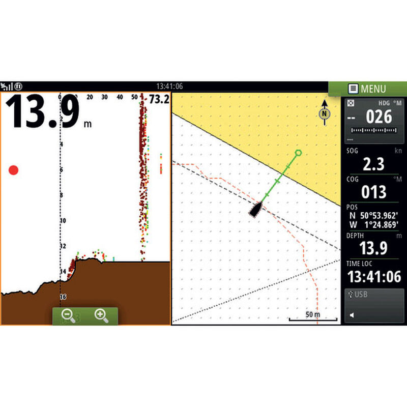 Simrad TotalScan M/H Thru Hull Transducer