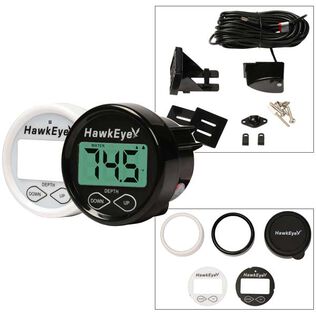 D10D In-Dash Digital Depth Sounder with Transom-Mount Transducer