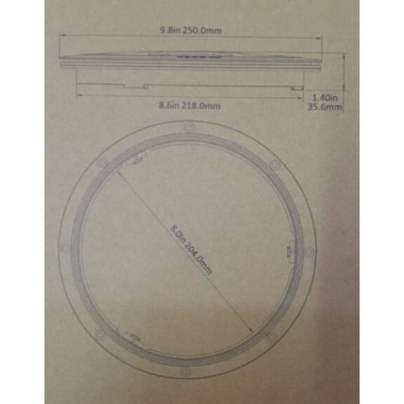 Round Shape Non-Slip Inspection Hatch, 6 Inch, Black image number 2