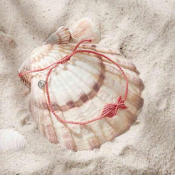 4ocean Go Fish Anklet - Coral image number 1