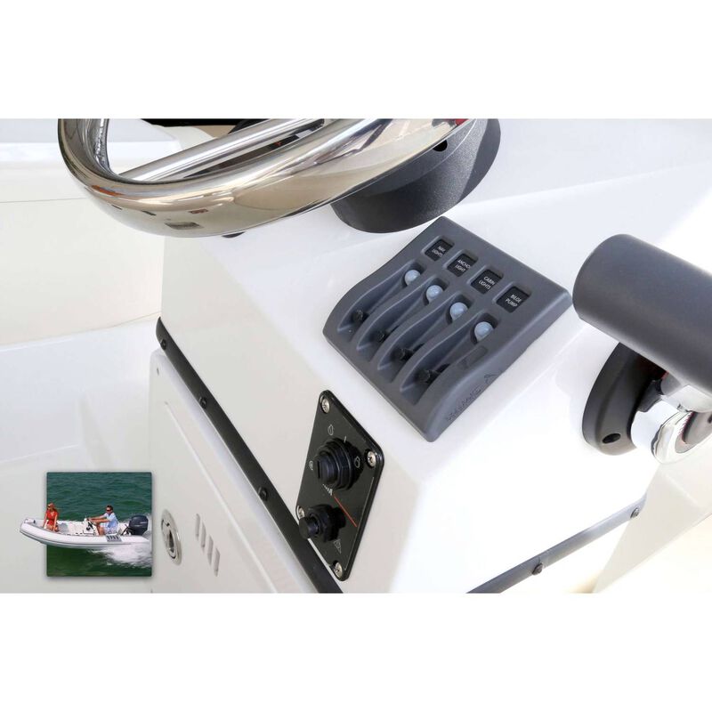 BLUE SEA SYSTEMS WeatherDeck® Waterproof Circuit Breaker Panel, Four ...