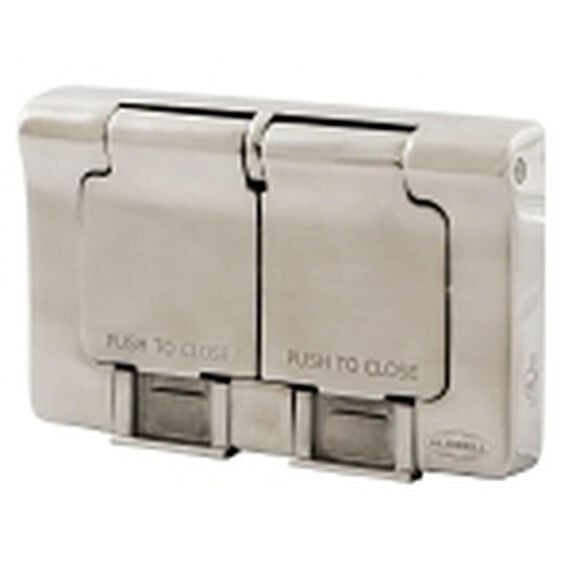 1 Gang, Stainless Steel Duplex Cover, 4X image number 4