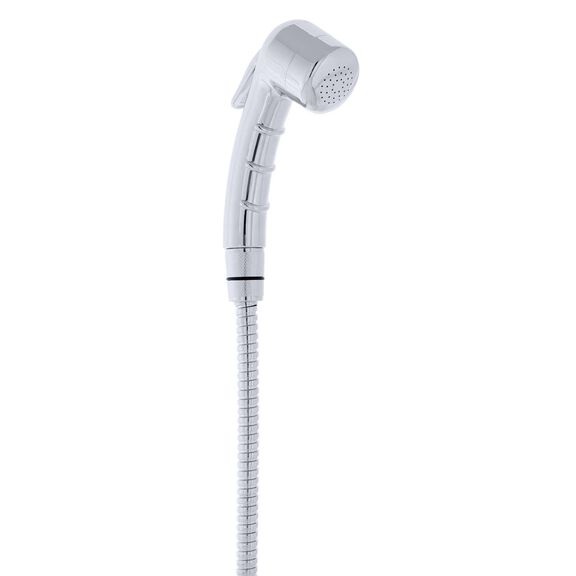 Recessed Shower Chrome Cup & Lid, Small Chrome Sprayer No Hook, 6' Stainless Steel Hose image number 8