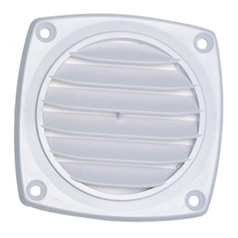 Louvered 3" Hose Vent, White image number 0