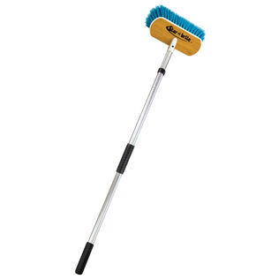 Premium Boat Cleaning Brush, Heavy Duty Extending Handle 3'-6' with Synthetic Wood Block