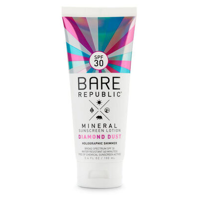 Mineral SPF 30 Holographic Shimmer Sunscreen Lotion - Diamond Dust, 3.4oz.