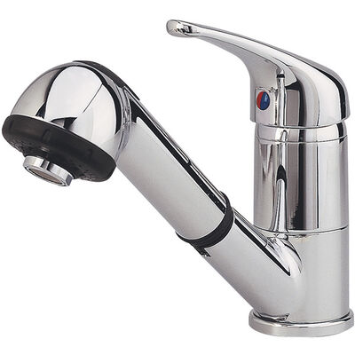 Chrome Mixer Faucet with Shower Head