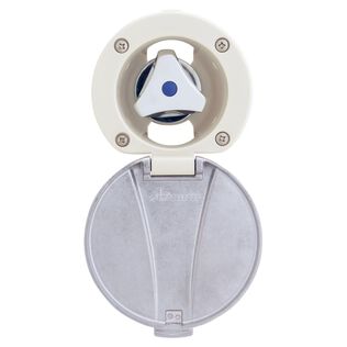 Trinidad Recessed Control Valve Cold Only, Warm White Cup with Stainless Steel Lid, Chrome Trinidad Handle