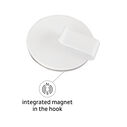 Magnetic Hook "CLEVER", Includes Metal-Nano-Gel-Pad, White image number 2