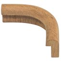 Outside Corner Teak Edge Molding, 13/16" x 1 5/8" image number 2