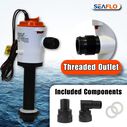 SEAFLO 800 GPH 12V Baitwell/Livewell Aerator Pump, Straight Intake, &frac34;&Prime; NPT Outlet image number 4