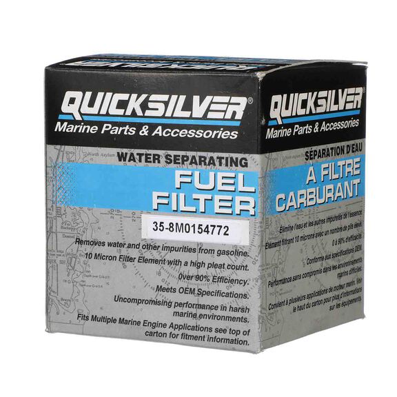 8M0154772 Water Separating Fuel Filter for Select Johnson and Evinrude Outboards image number 3