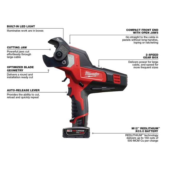 M12&trade; 600 MCM Cable Cutter Kit image number 1