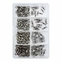 Stainless Steel Crane Swivels Kit, - 12 pc #14, 12 pc #12, 12 pc #10, 12 pc #7, 12 pc #5, 12 pc #3, 12 pc #1, 12 pc #1/0 image number 1