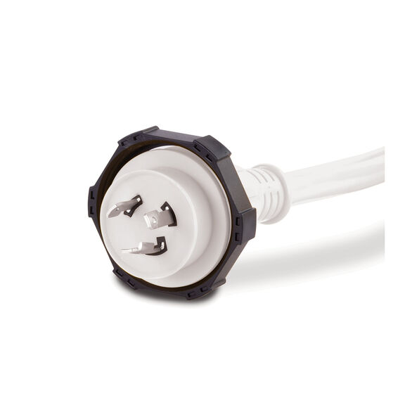50 Foot Shore Power Cord Set, 30 Amp, 125V, White image number 1