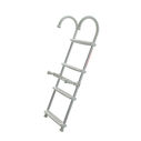 4-Step Gunwale-Mount Boarding Ladder, 7" Hook, White Steps image number 1