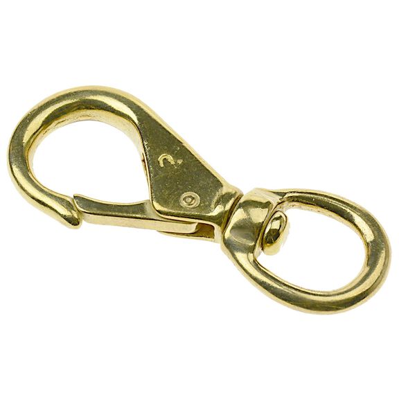 3 3/4" Brass Swivel Eye Snap image number 0