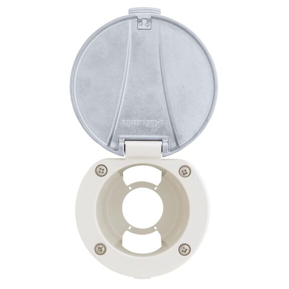 Recessed Cup & Lid Set Stainless Steel Lid / Plastic Cup Warm White image number 2