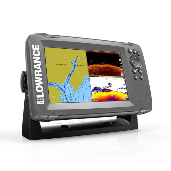 HOOK&sup2; 7 Fishfinder/Chartplotter Combo with SplitShot Transducer and US Coastal Charts image number 1