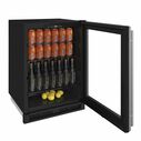 24" Stainless Glass Door Refrigerator image number 1