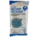 3-Ply Disposable Face Masks, 10-Pack image number 0