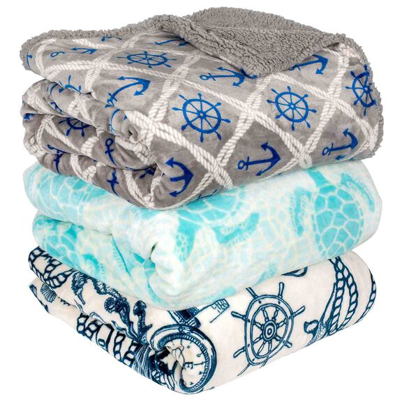 60" x 70" Plush Deck Throw Blanket image number 2