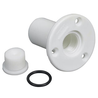 Transom Drain Tube & Plug, 5 Spare Plugs & O-Rings