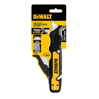 DEWALT Push and Flip Folding Utility Knife with Storage