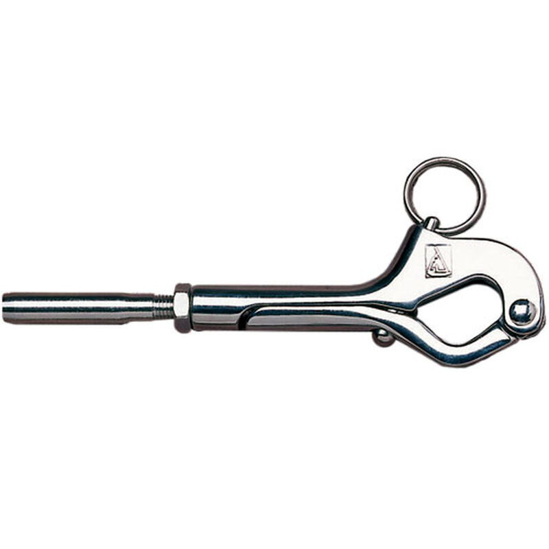 Hand Crimp Mini-Snap Gate Hook with 1/8" HC Terminal image number 0