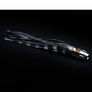 Small Stainless Jet Head Black/Purple Rigged