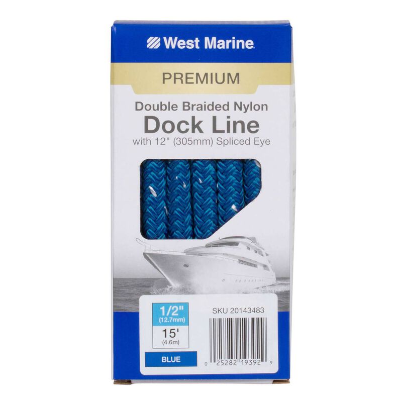 WEST MARINE Premium Double Braided Nylon Dock Line