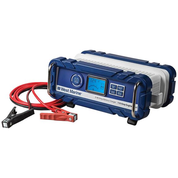 Automatic 40A Portable Battery Charger with Engine Start image number 0