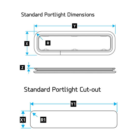 Standard Portlight Size 0 image number 1